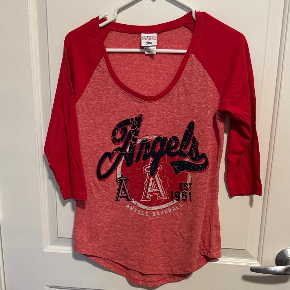Red Angels Baseball Tee